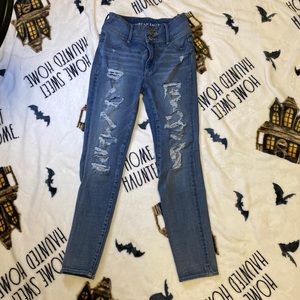 American eagle Super high rise jean, super stretch